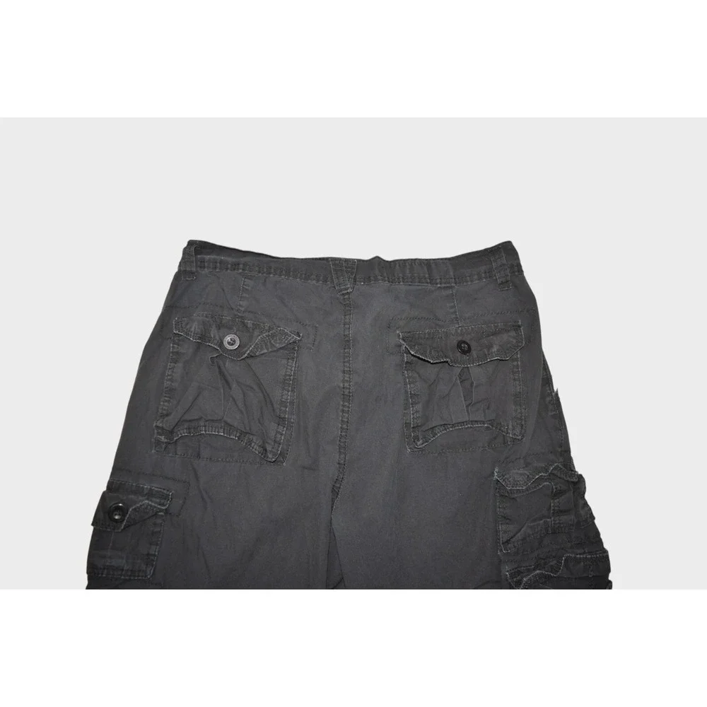 Southpole Shorts Mens 32 Black Cargo Baggy Relaxed Fit 12